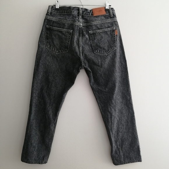 Sandro Slim Straight Leg Jeans Gray Wash Tailored 27" Inseam Size 32 - Picture 3 of 16